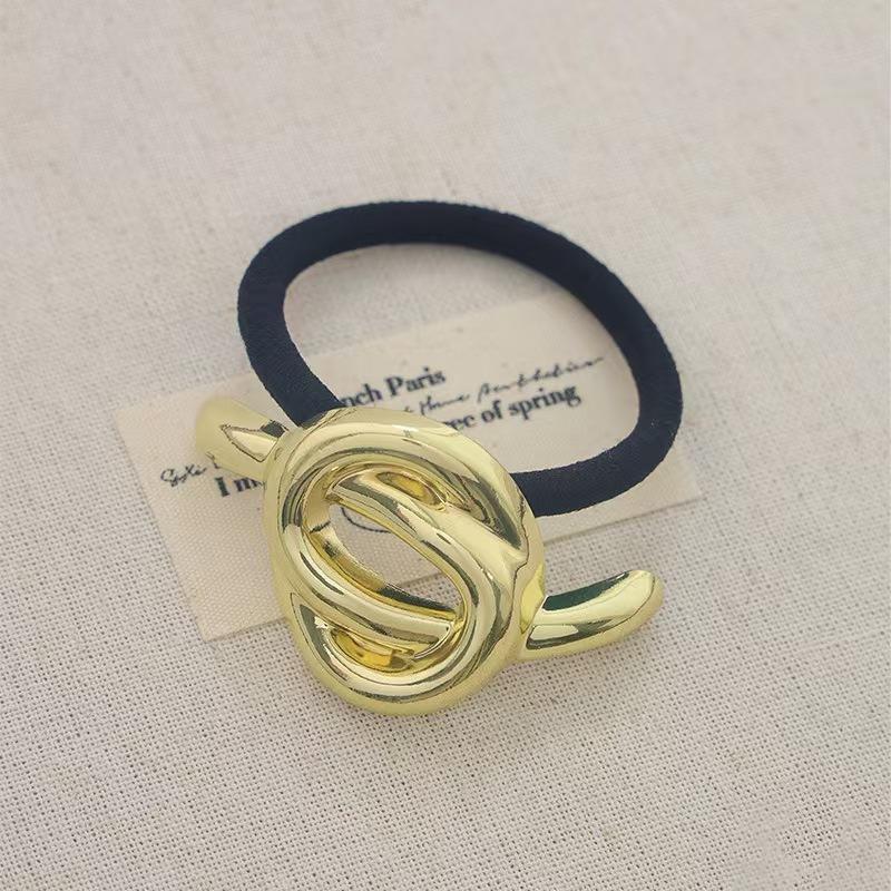 Mode Punk Geometrische Metall Haarspangen Elastische Haargummis Haarseil Stirnbänder Für Damen Mädchen Haarschmuck Geschenke