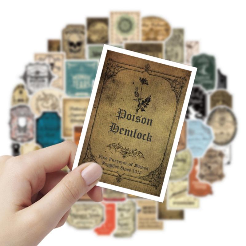 50Pcs Potion Label Cartoon Stickers Suitcase Guitar Laptop Skateboard Sticker
