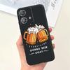 Etui do Motorola Moto Edge 40 Neo 5G Fajny Styl Miękki Silikon Guma Odporne na Uderzenia Pokrowiec na Telefon Wzór Kreskówkowy Fundas Edge40 Neo