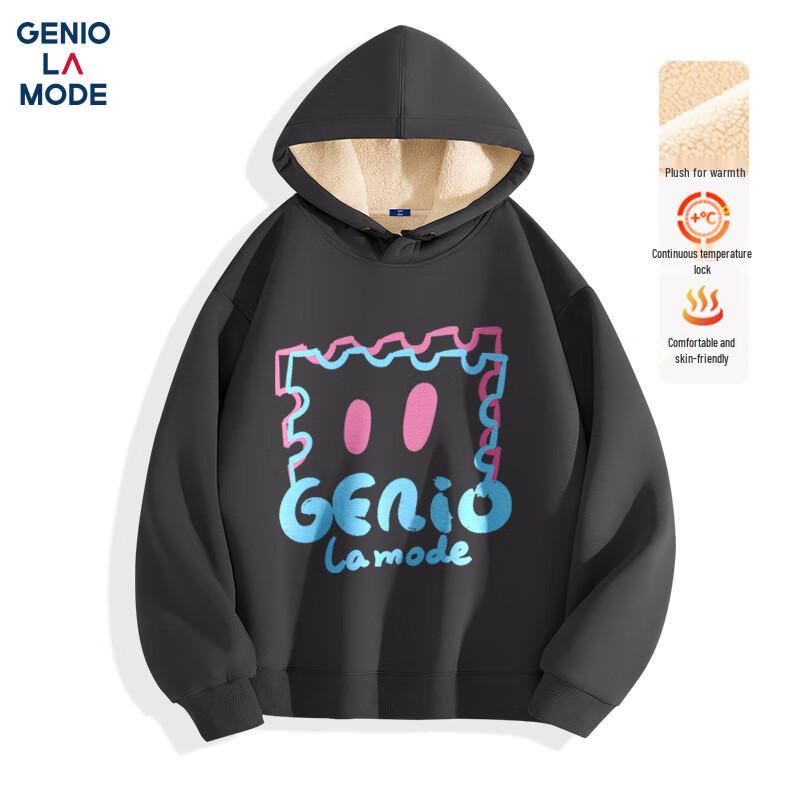 

GENIOLAMODE Men s Heavyweight Fleece-Lined Hooded Sweatshirt XL