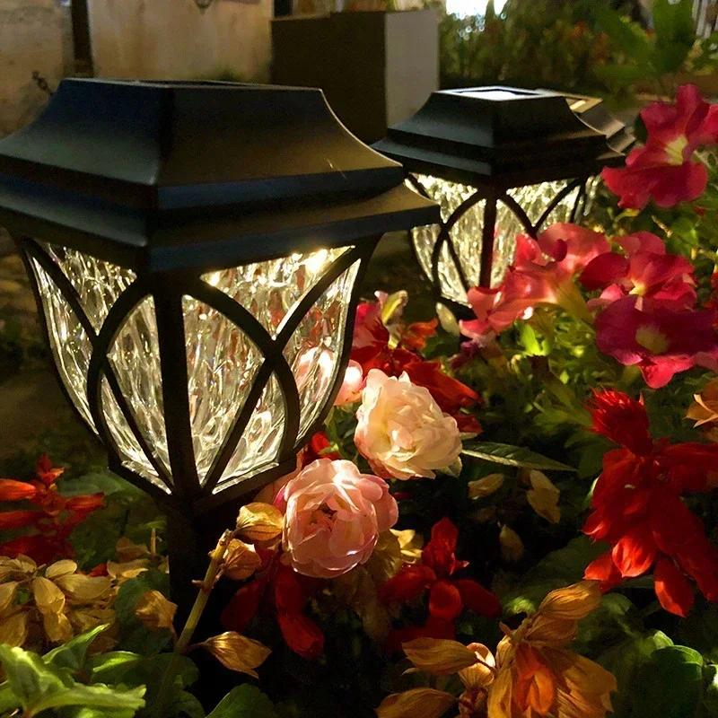 LED Solar Wedding Landscape Lights Auto Sensing Lawn Decor for Reception Venues Backyard Parties
