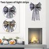 Halloween Stunning Bow Decoration With Glowing Skeleton And Pumpkin Designs For Parties Festive