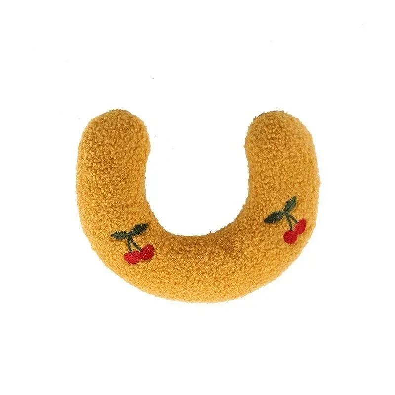 Fair Little Pillow for Cats Ultra Soft Calming Toy Half Donut Cuddler Joint U-Shaped Pillow Fluffy Pet Comfort Cat Pet Pillow