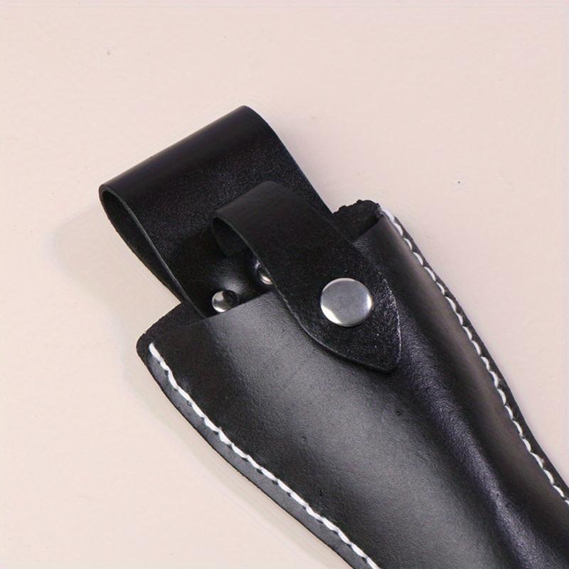 Premium Leather Scissor Sleeve Protectors Tool Carriers For Safe Storage And Easy Carrying With Secure Buckles Design