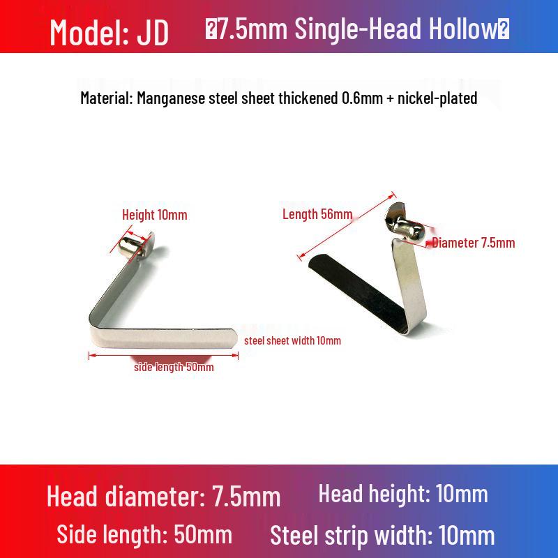 V-Shaped Spring Clip Buckle for Telescopic Tube and Tent Stroller Positioning