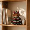 Step by Crochet Tutorial Animal Xmas Tree Kit, Christmas DIY Cute Parent Child Crafting Projects Highland Cow Forest Craft Kit for Beginners, Holiday