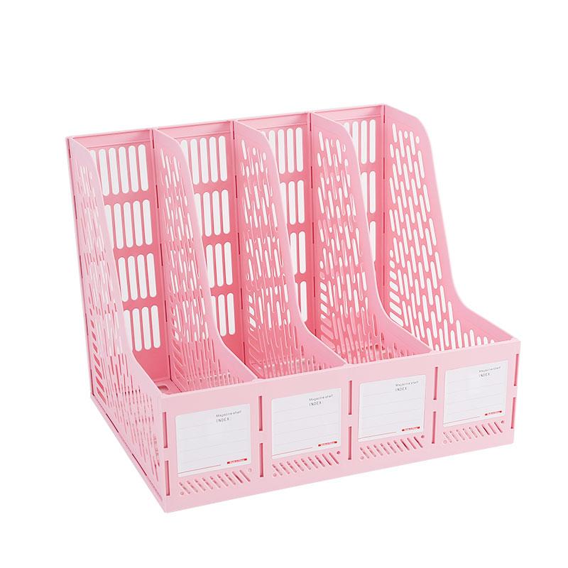 

1 шт., утолщенная стойка для файлов, рамка для файлов, четверная подставка для файлов, простая корзина для документов, полка, корзина для файлов, для офисного использования, для студенческого использования