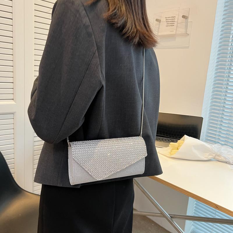 New Clutch Rhinestone Women's Bag Small Bag Banquet Bag Party Clutch Diamond Dinner Bag One Shoulder Diagonal