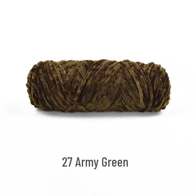 Handmade Chenille Yarn Ball: Velvet Thick Crochet and Knitting Material