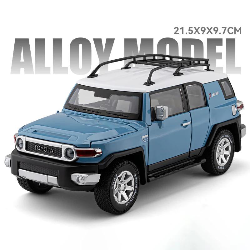 1/24 Toyota FJ Cruiser SUV Alloy Car Model Diecasts Metal Off-road Vehicles Car Model Simulation Sound Light Childrens Toys Gift