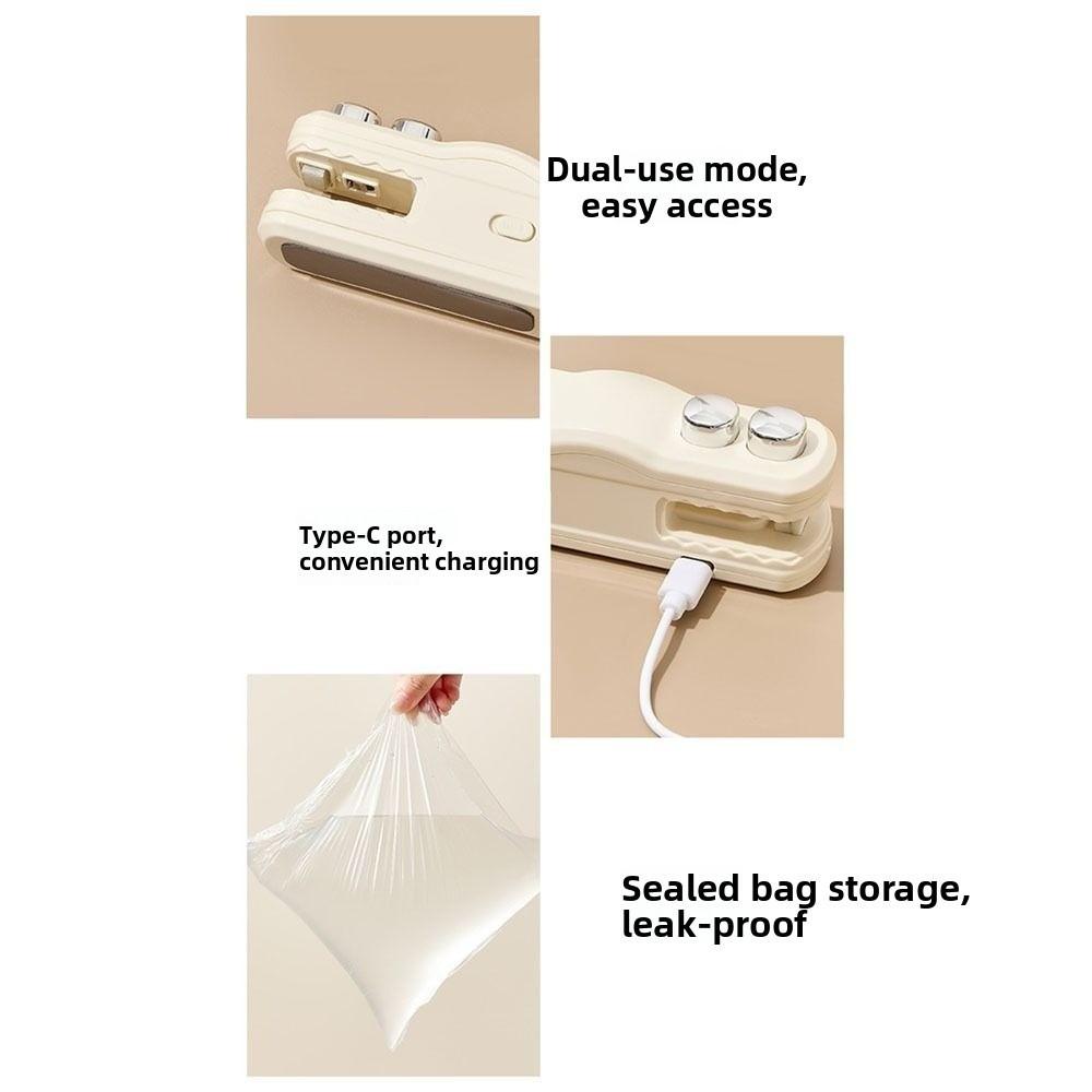 Rechargeable Snack Sealing Machine Crocodile Heat Sealer for Plastic Bag Snack Bag