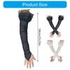 Antique Long Fingerless Gloves for Women Evening Party Arm Sleeves Costume Arm Accessories for Weddings and Teaparties