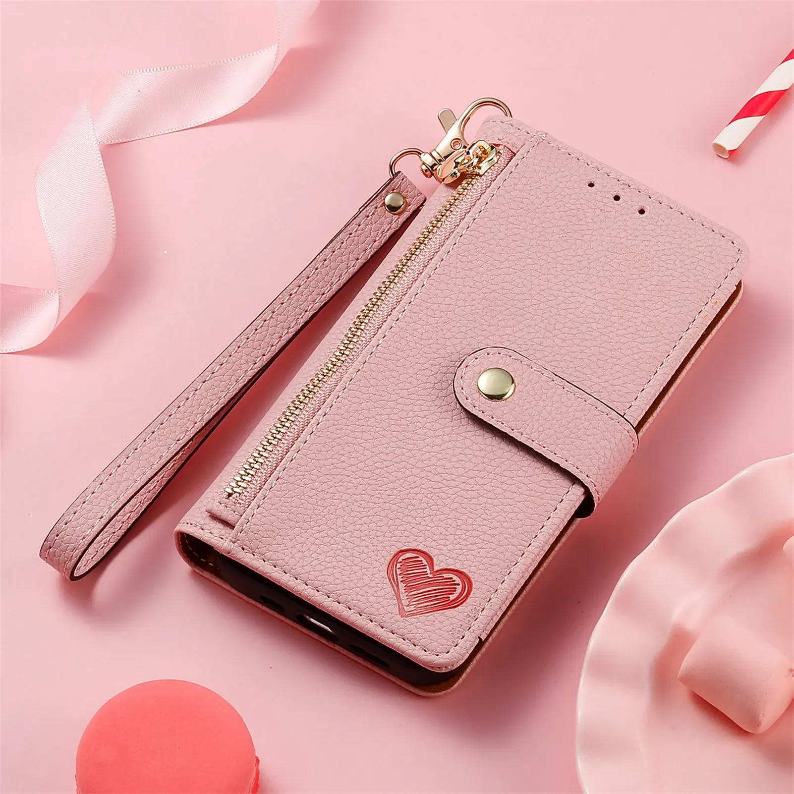

Wrist Strap Zipper with Card Holder Phone Case for Xiaomi Redmi Note 14 13 12 K70 K70E K60 Pro Ultra 13T 12C Lite POCO M6 C65 X5 Xiaomi 14 білий