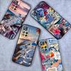 Greek Santorini Summer Phone Case For Samsung S10,S21,FE,S21,Note 20,10 S25,S24,S23,Ultra,S9,S22,Plus Soft Black