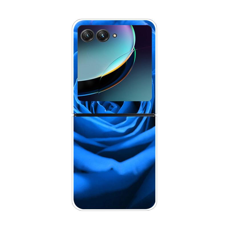 For Moto Razr40 Ultra 5G Case Plastic Wolf Lion Marble PC Hard Back Covers for Motorola Razr 40 Ultra Razr+ Razr4 2023 Capa