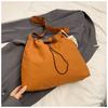 Women's Solid Color Tote Bag Wide Shoulder Strap Shoulder Bag Crossbody Bag