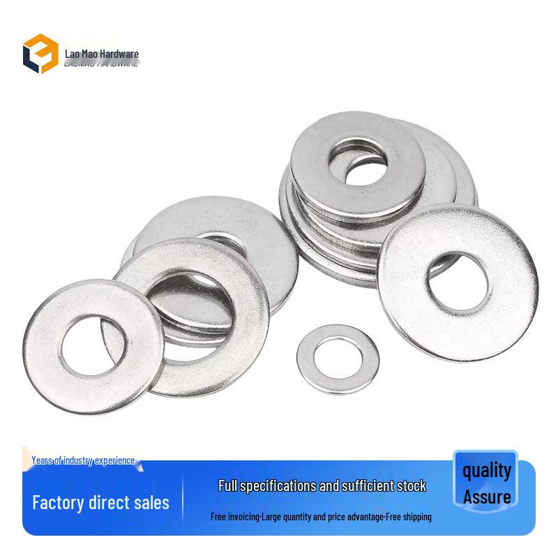 Heavy-Duty Galvanized Flat Washer - Large Diameter Metal Spacer 12x24x1.2mm [20 pcs]