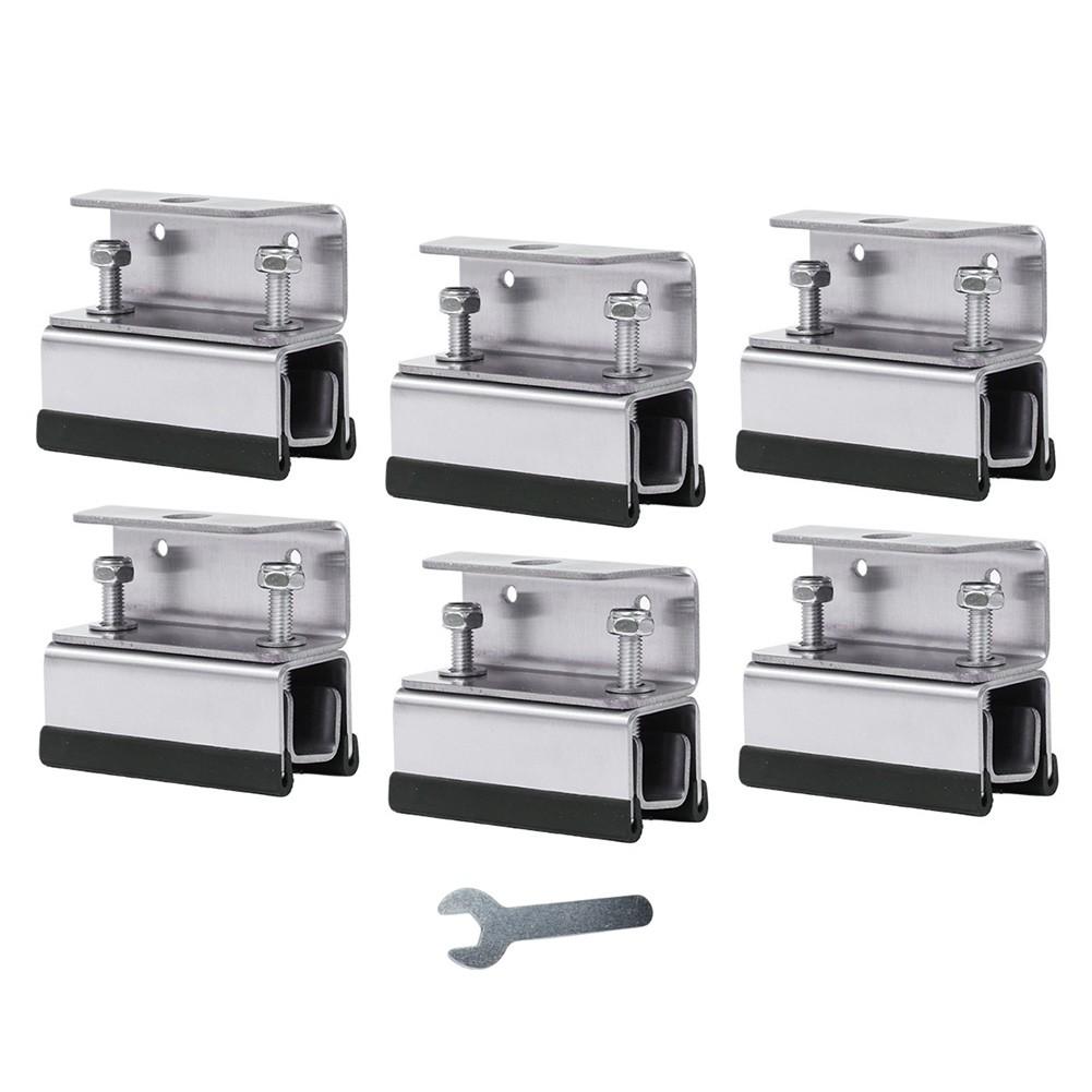 Stainless Steel 4Pcs Roof Rack Brackets for Vans Easy Installation Kit
