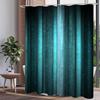 Elegante Petrol Ombre Print Waterdicht Douchegordijn Voor Badkamer, Modern Abstract Ontwerp High-End Toilet Scheidingsgordijn