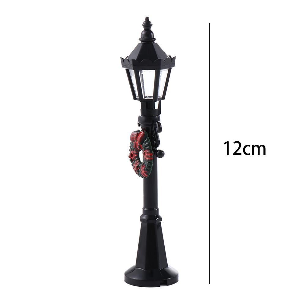 Bonsai Ornaments Road Light Streetlight Figurine Christmas Miniatures Street Lamp Micro Landscape