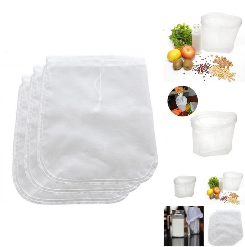 Durable Reusable Mesh Filter Bag For Fruit Juices Tea And Herbal Infusions