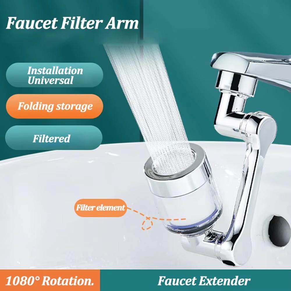 1080° Universal Rotation Faucet Sprayer Head for Washbasin Faucet Extender Splash Bubbler Nozzle Kitchen Tap 22/24mm Adaptor