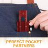 Precision Pocket Ruler 6/8/12 Inch T-Types Scribing Square Ruler Aluminum Alloy