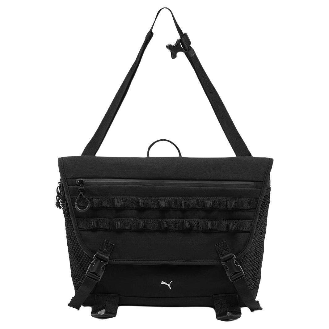 Puma Logo Fabric Tote Bag Unisex Tote Bags Black 091905 Black