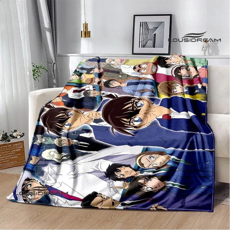 Detective Conan Cartoon Printed Blankets Picnic Blanket Warm Flannel Blankets Home Bed Linings Blankets for Beds Birthday Gift