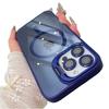 Magnetic Ring Stand Case For Magsafe For For Iphone 17 16 15 14 Plus 13 12 Pro Max Wireless Charge Case With Lens Protector