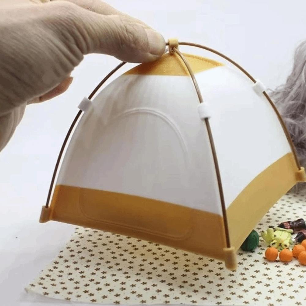 Oxford-Gewebe Campingzelt Modell 1:12 Maßstab Puppe Kleines Zelt Simuliertes Outdoor-Zelt Weihnachtsgeschenk