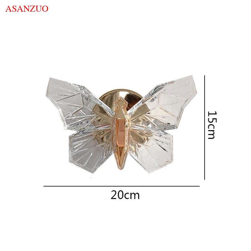 LED Butterfly pendant lights Bedside Hanging Light Modern Dining Living Room Home Decor Multi-Headed Lobby Staircase Luminaire