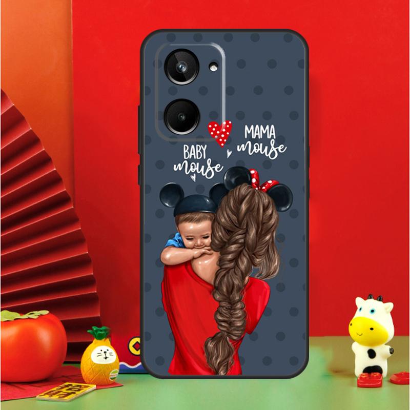 

Beautiful Mother Daughter Son For Realme 10 11 12 13 14 Pro Plus 15 GT7 Pro GT6 C65 C67 C63 C61 C55 C51 C53 C35 C75 Case Realme GT7 Pro