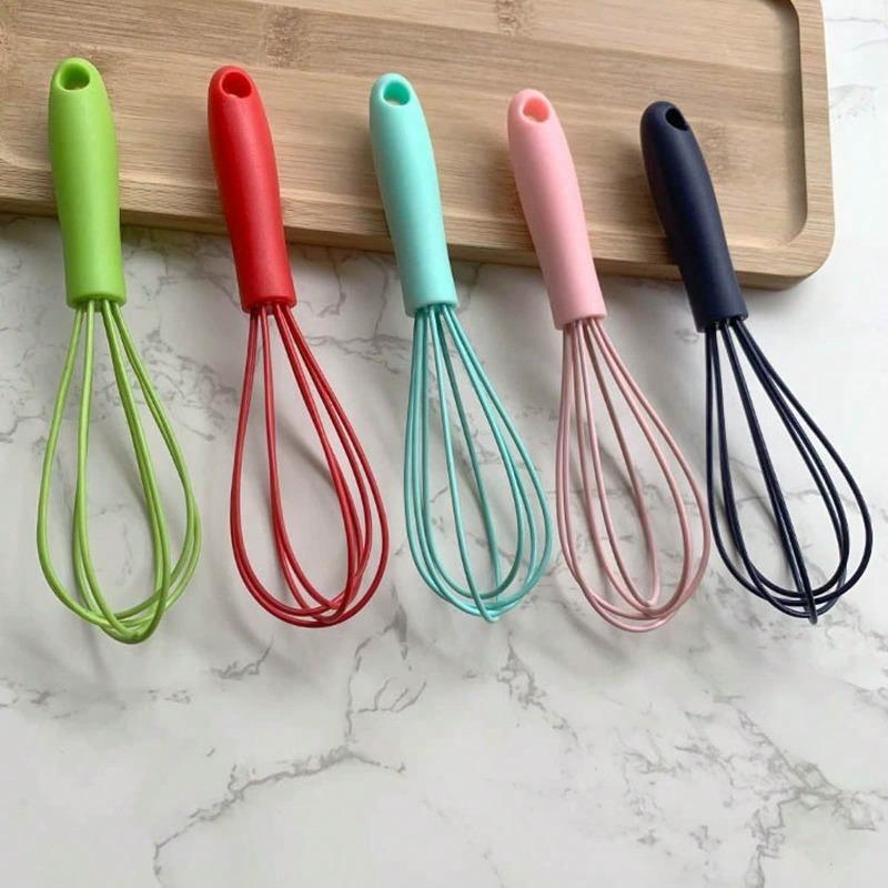 Mini Silicone Egg Beater - Portable Handheld Egg Tool, Small Size, Heat-Resistant Kitchen Egg Whisk, Home Egg Mixer
