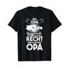 Men's T Shirt with German Text Quot Der Opa Hat Immer Recht Language Black Soft Graphic Unisex