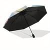 Hello Kitty,Spring Flowers Automatic Folding Umbrella-Simple 8-Rib Design, Bright Cartoon Pattern, Durable Iron Frame, Suitable For Travel,