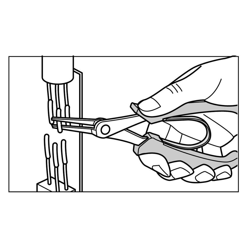 Three Peaks Giken Three Peaks Stainless Steel Tapered Lead Pliers with Plastic Spring 150mm (3.peaks) SP-34A