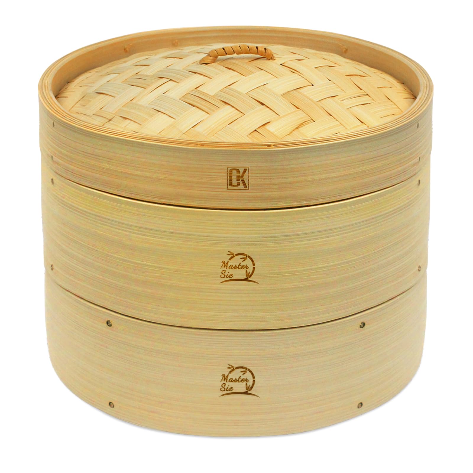 

[Supervised by a Culinary Researcher] CORKAS Deep Bamboo Steamer, Handmade, Includes 50 Steamer Paper Sheets, Commercial Use, 21cm, Pot Not Included