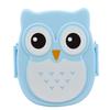 1pc Owl Lunch Box Plastic Compartment Cartoon Cute Portable Lunch Box with Lid Student Lunch Box Food Container