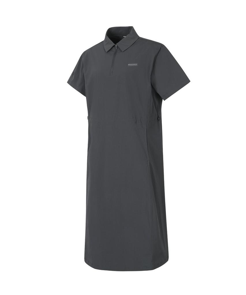 DISCOVERY EXPEDITION Women'S Freshvent Collared Woven Dress (D.Grey)