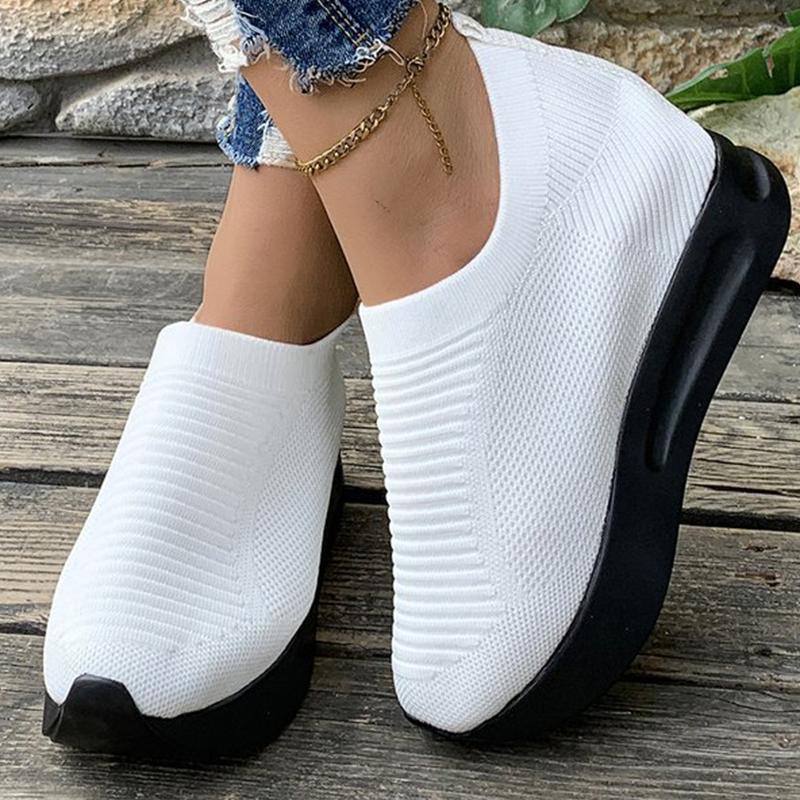 Fashion Soft Breathable Mesh Sneakers Women Spring Autumn 2025 Non Slip Platform Vulcanize Shoes for Woman Solid Color Casual Shoes Lady