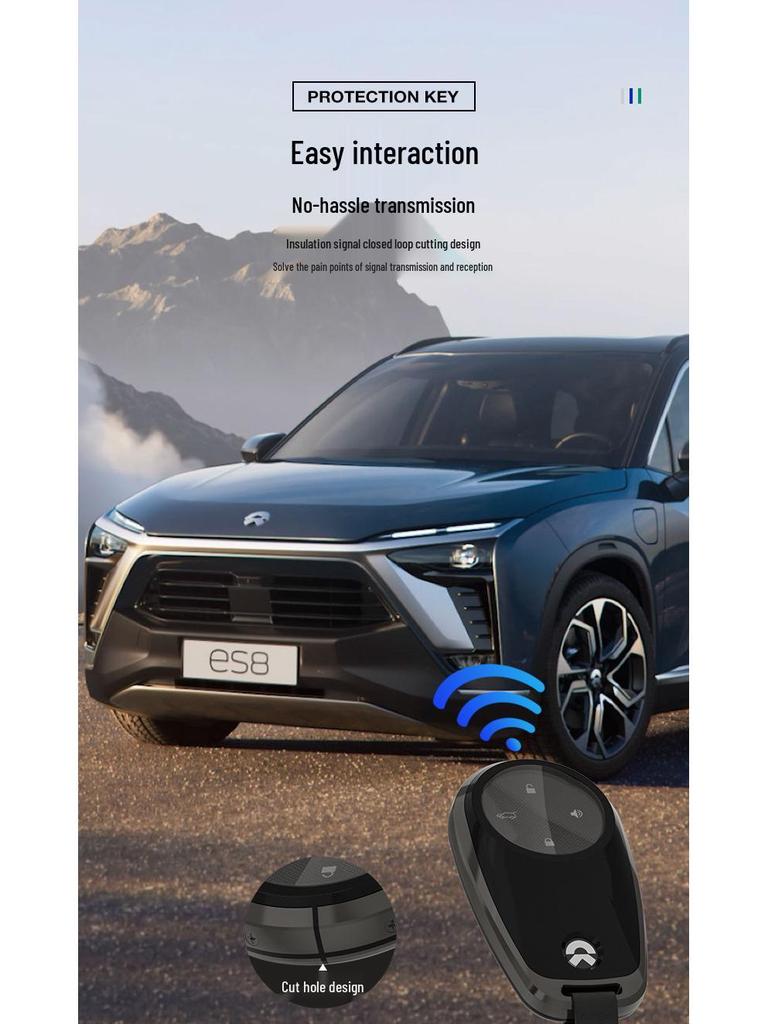 NIO ES6/ES8/EC6 2022 Key Case: Custom Protective Shell with Buckle