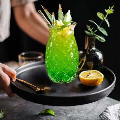 1-2 szt./Zestaw 480ml Kieliszki do koktajli w kształcie ananasa Kieliszek do wina Kubek Do Domowego Baru na Imprezę Przezroczysty Szklanka do soku