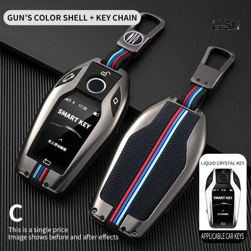 Custodia per Chiave Auto Copertura Portachiavi per Bmw Serie 1 3 5 7 X1 X3 X5 X6 X7 F30 G20 F34 F31 G30 G01 F15 G05 I3 M4 Serie Accessori Auto