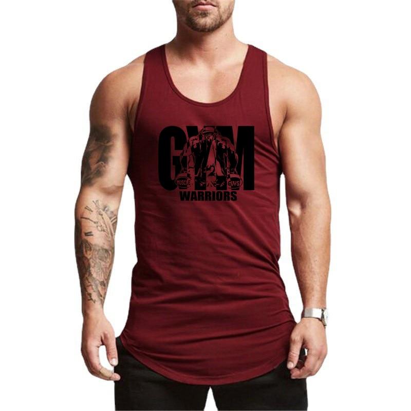 Do The Work  Mens New Arrival Gym Sports Bodybuilding Fitness Workout Printed O-neck Cotton Summer Fashion Casual Cool Vest
