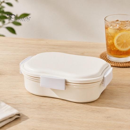BPA-free Lunch Box Snack Container, with Separate Compartments Design, Food-Grade PP Box, Built-In Ice Insulated Layer Keeps Food Fresh Fruits