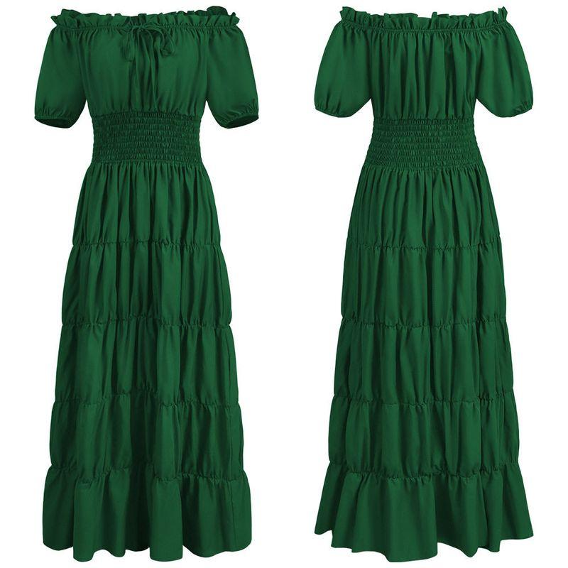Medieval Renaissance Stage Cosplay Costume Halloween Retro Women's Long Dress Cosplay Role-Playing Costume