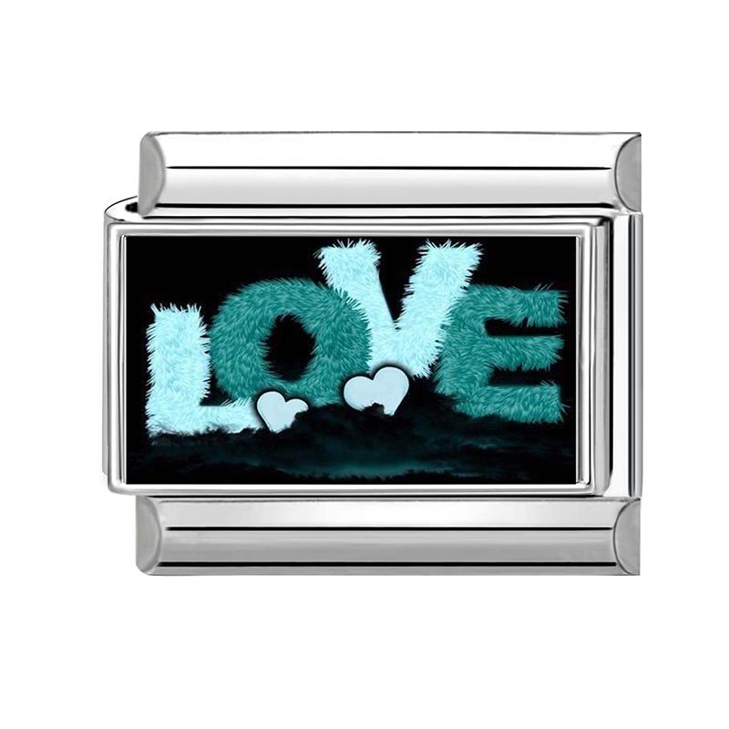 

Y2K Love Strawberry Ball NO.8 Eye Butterfly Star Black Italian Charm Links Fit 9mm Stainless Steel Bracelet DIY Making Jewelry