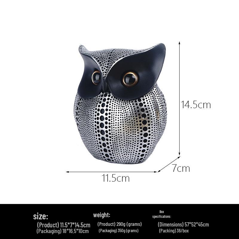 

Nordic Minimalist Owl Resin Ornament for Bedroom and Living Room Decor