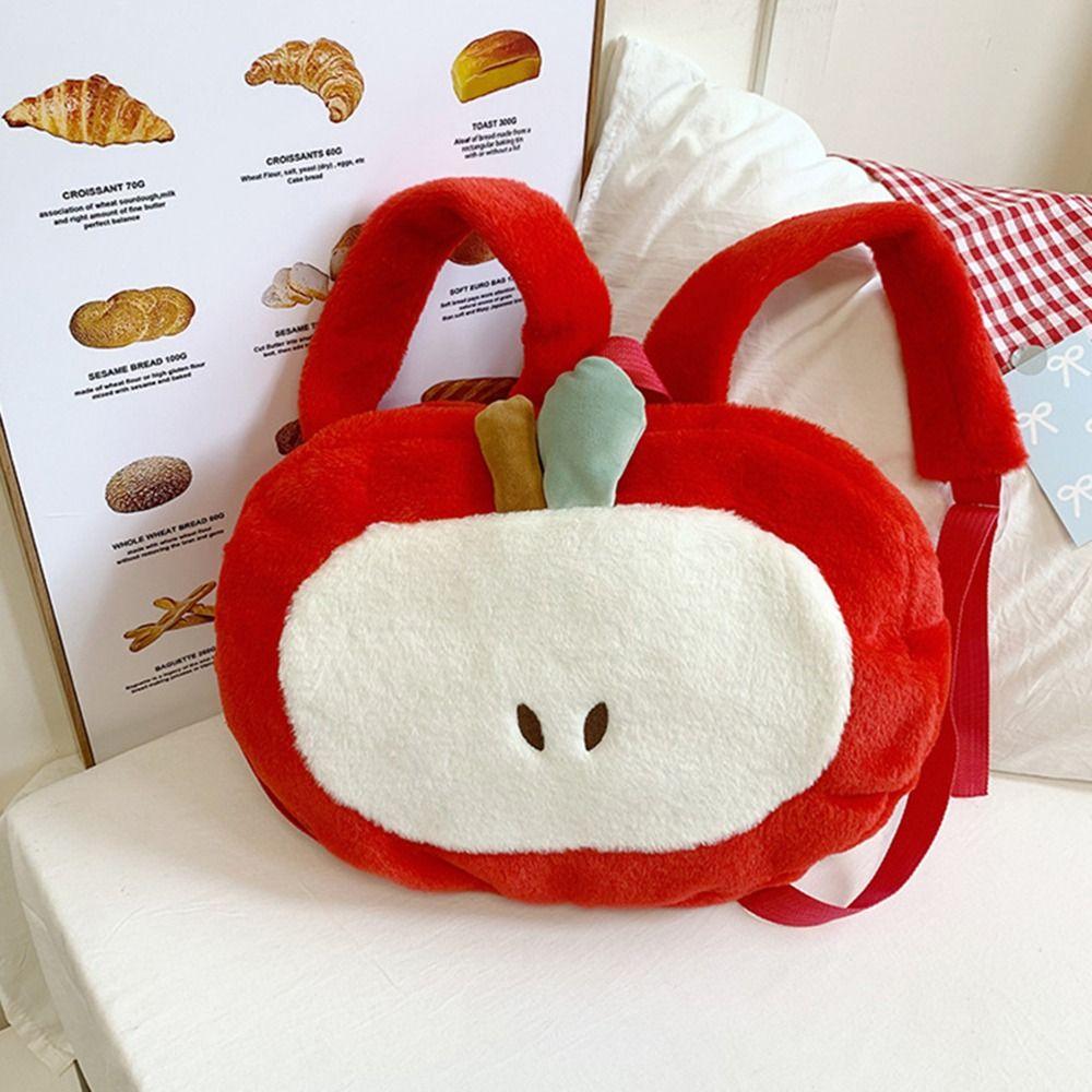 

Large Capacity Cartoon Fruit Plush Backpack Kawaii Student Schoolbag Travel Backpack